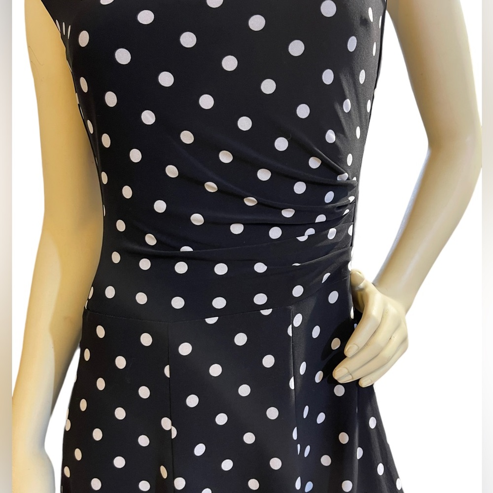 Lauren Ralph Lauren Polka Dot Dress Size 10 - Picture 8 of 13